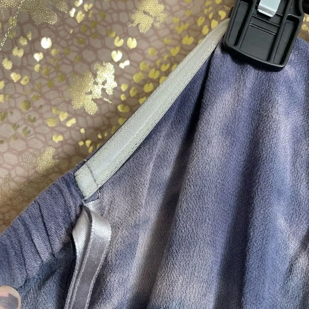 Free People Just Float Gray Blue Strapless Tie Dye Jumpsuit Medium - Picture 11 of 11